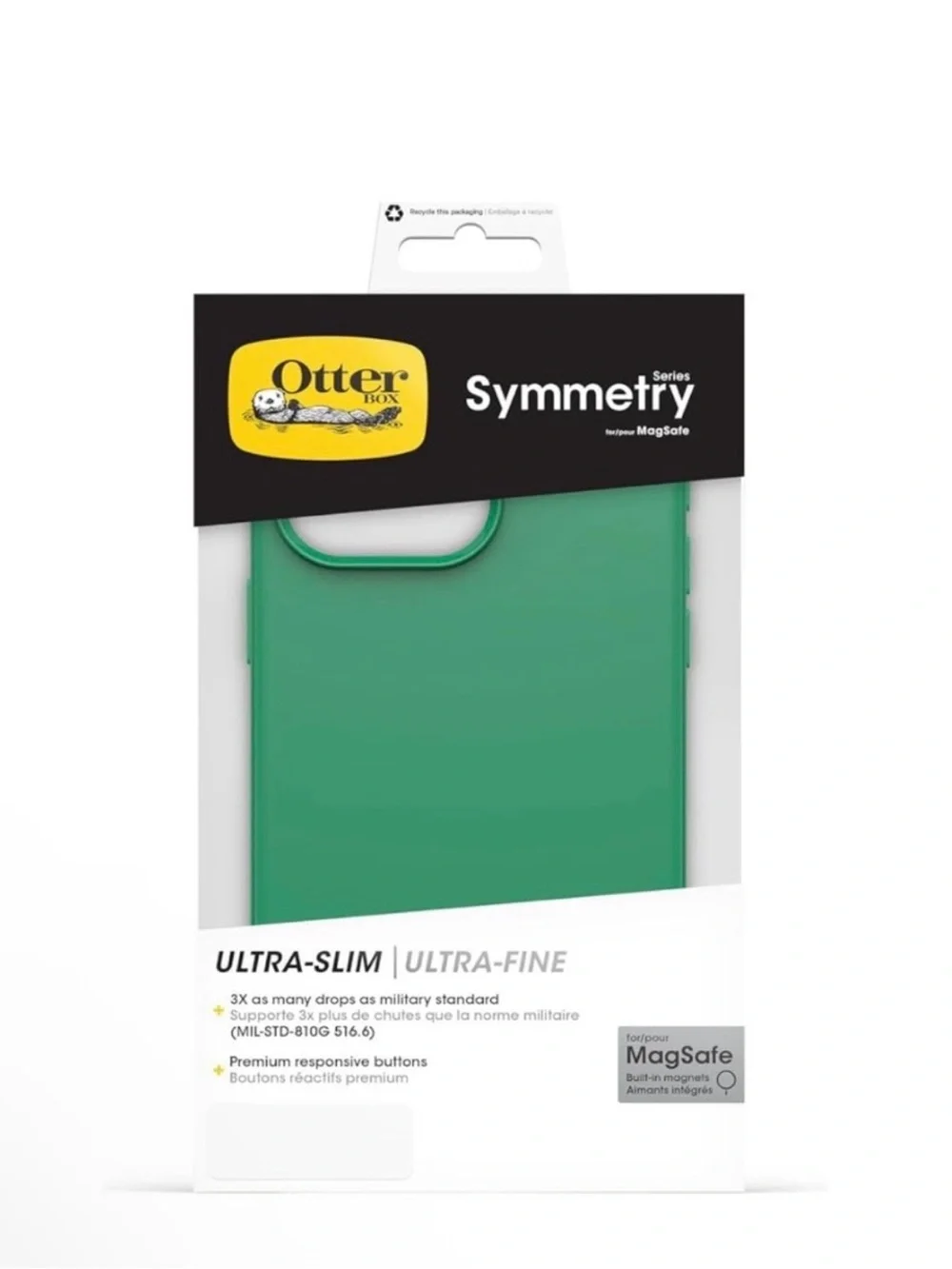 Otterbox iPhone 15 Symmetry Series Green Case - Ultra Slim & MagSafe